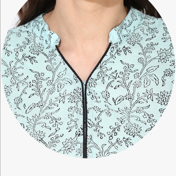 Printed anarkali /kurta with bottom & dupatta - Picture 5 of 8